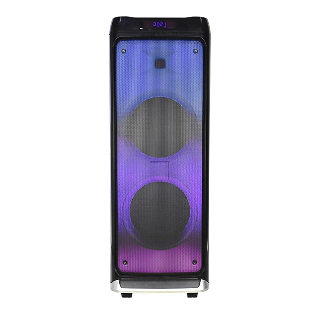 Manufacturer portable speaker wireless Blue Tooth dual 8 inch wooden case big powered HIFI speaker