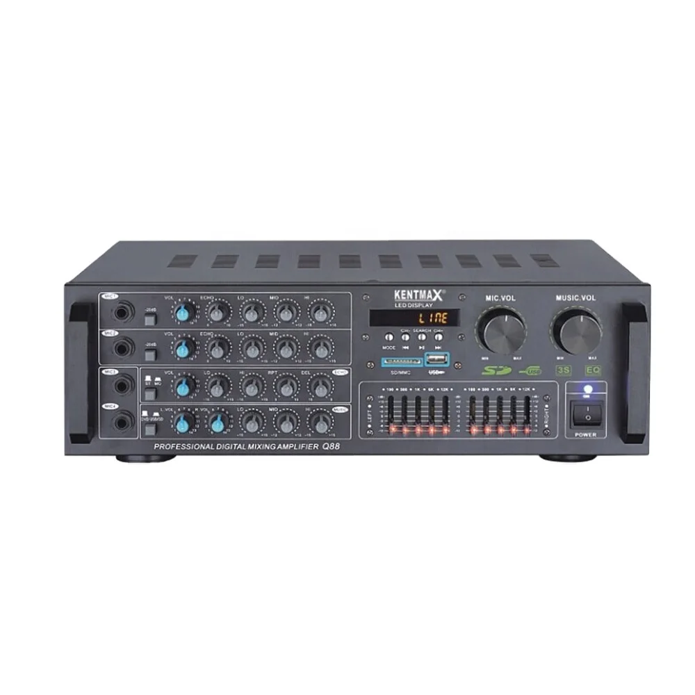 plate amplifier Super Bass Mini Hi-Fi Stereo Power Amplifier for KTV karaoke usb audio speaker