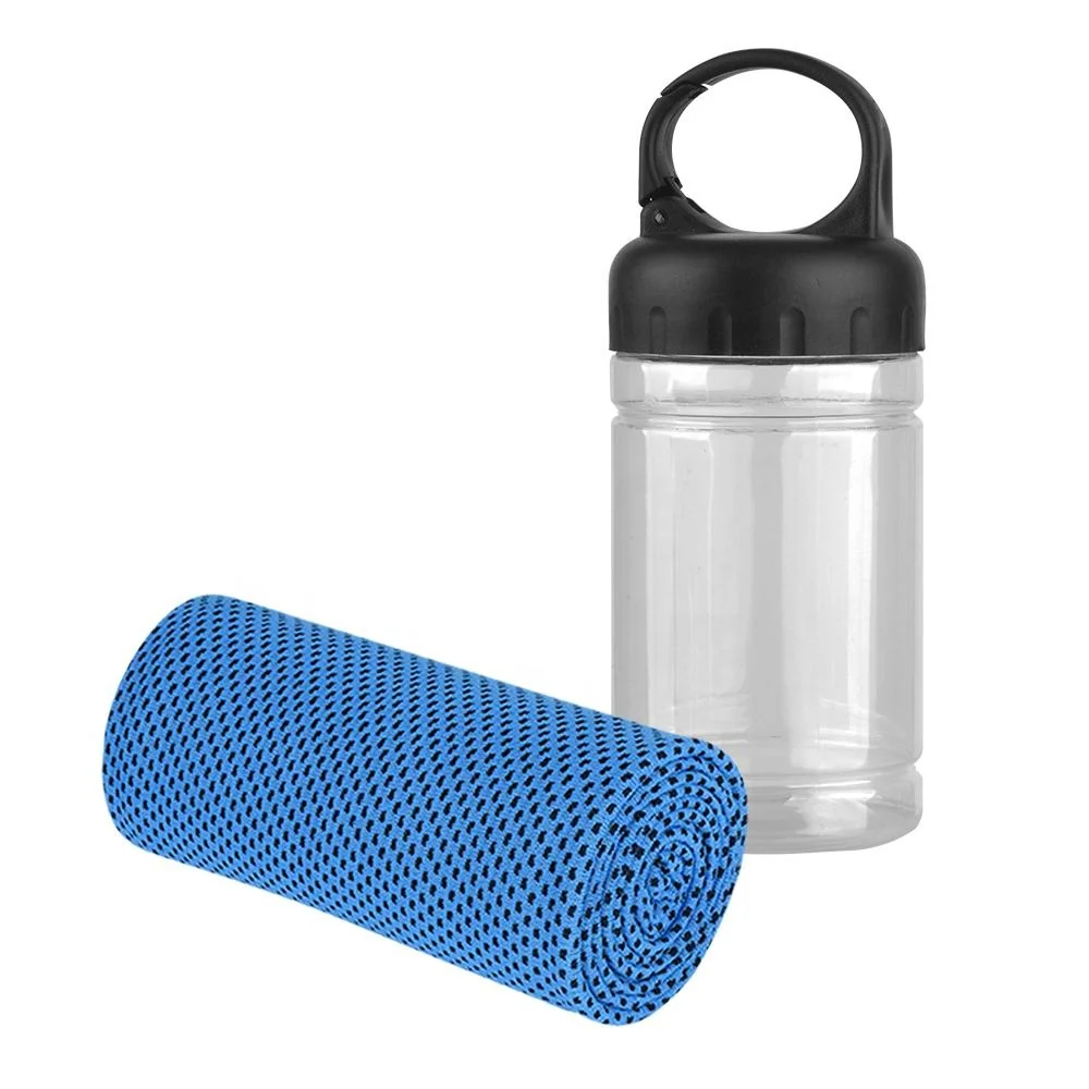 Hot Sale Deluxe For Outdoor Sporting Cooling Towel Kit Instant Cooling Towel In Hook Bottle