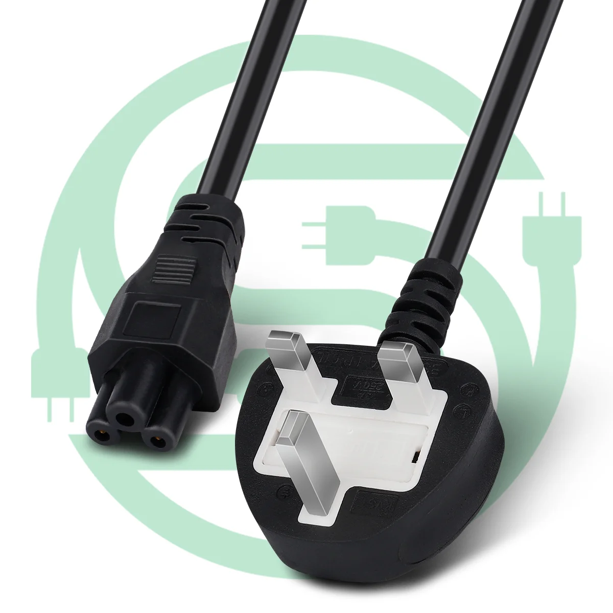 SENYE CABLE High Quality Custom 3Pin Uk Power Plug Cable Three-Pin Electric Plug UK laptop Power Cord