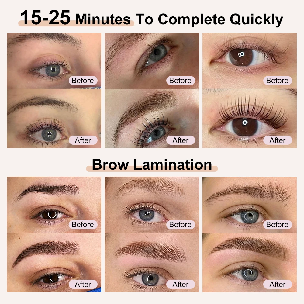 Eyelash Lamination Custom Logo Lash Lifting tool shields rods pads brow lamination kit professional Lash lift Kits