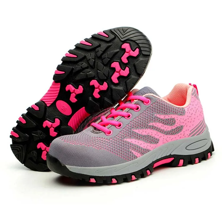 Women Breathable Light Steel Head Protective Shoes in Summer Leisure Safety Work Shoes