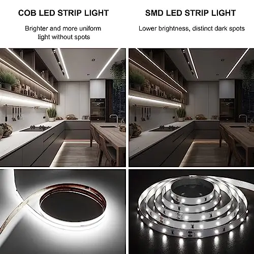 Touch adjustable LED light strip natural white LED light 24V LED tape light strip