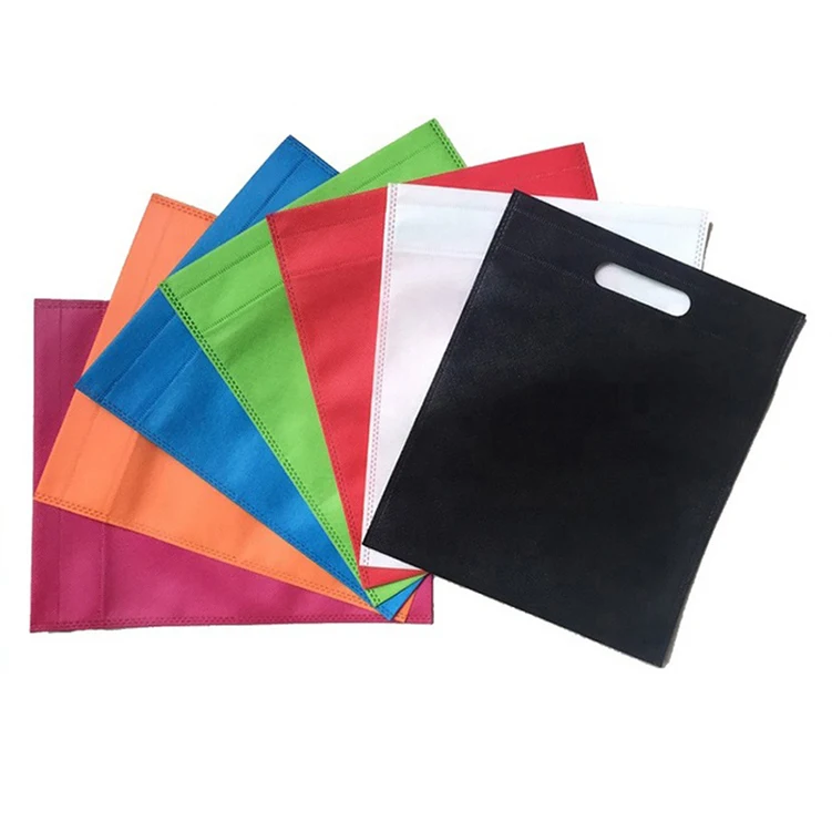Customized Eco Friendly Die Promotional Shopping Non Woven Fabric D Cut Non-Woven Bags
