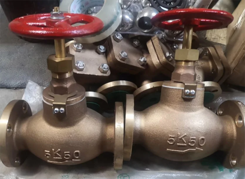 Морской бронзовый шаровой клапан JIS F7301 5k