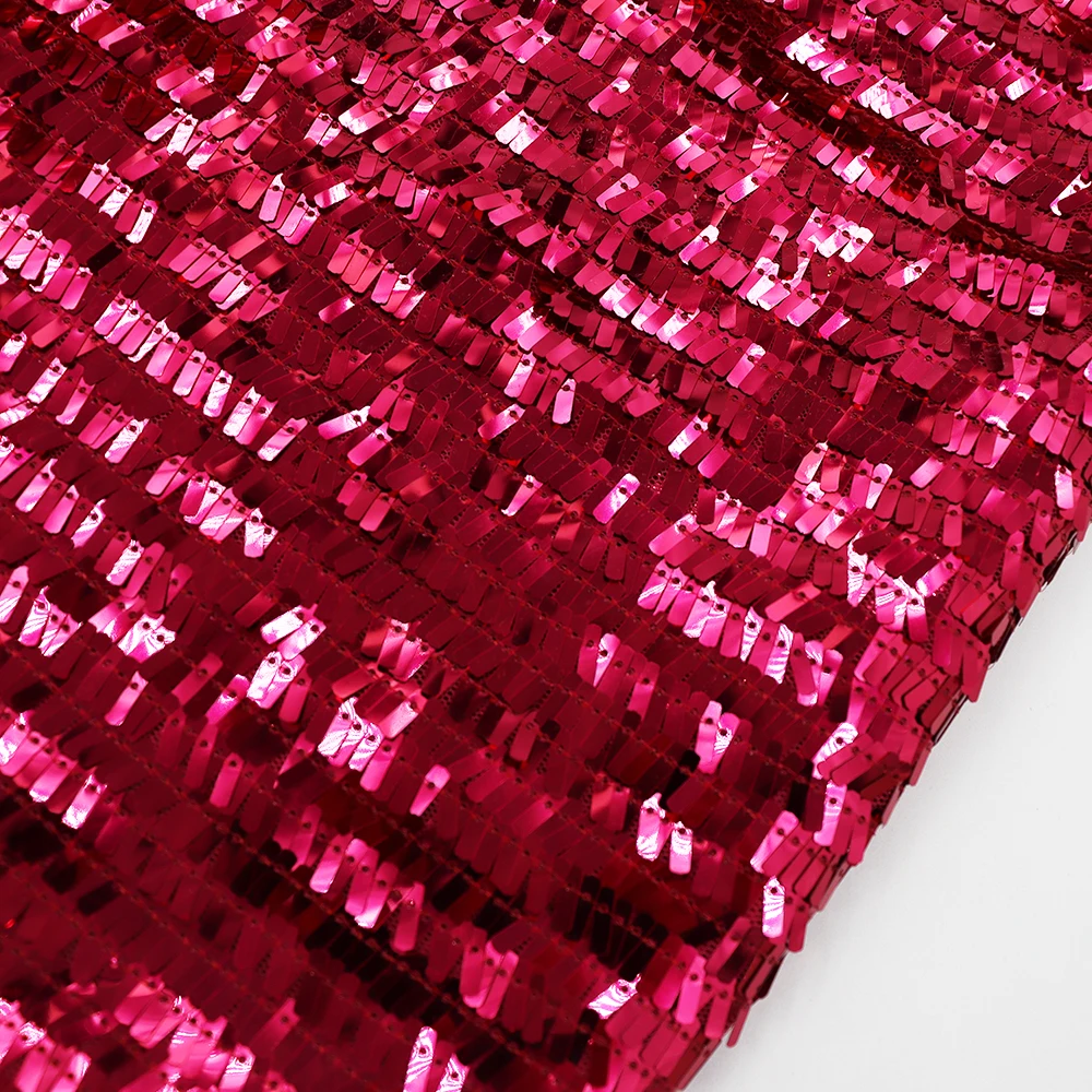 Special bead mesh embroidered sequin fabric color custom for evening wear fabric