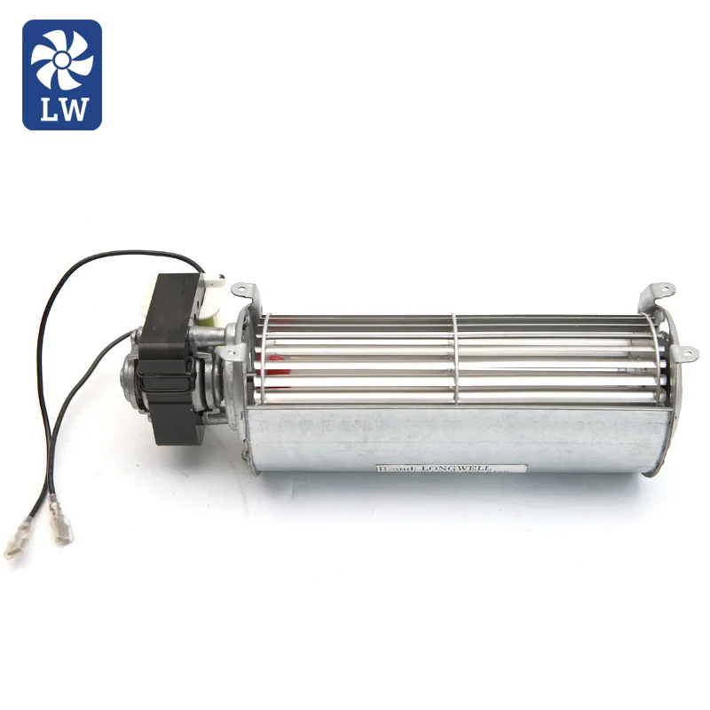 LONGWELL AC DC EC electric fireplace fan 120v tangential ac cross flow fan blower