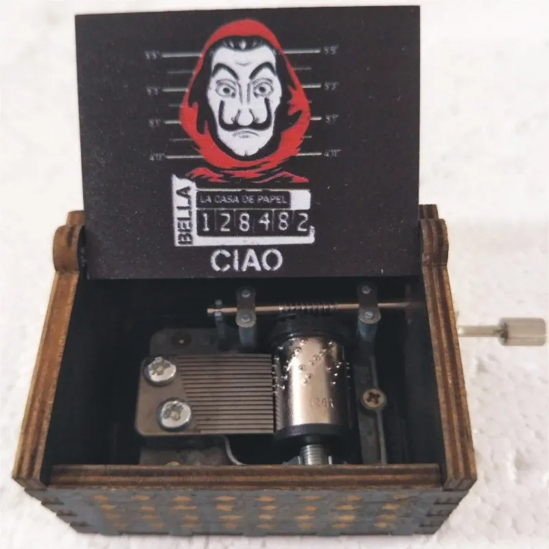 Бумажная музыкальная шкатулка Bella Hello, Музыкальная шкатулка с механизмом 18 Note, музыкальная шкатулка под старину, лучший подарок для детей, друзей