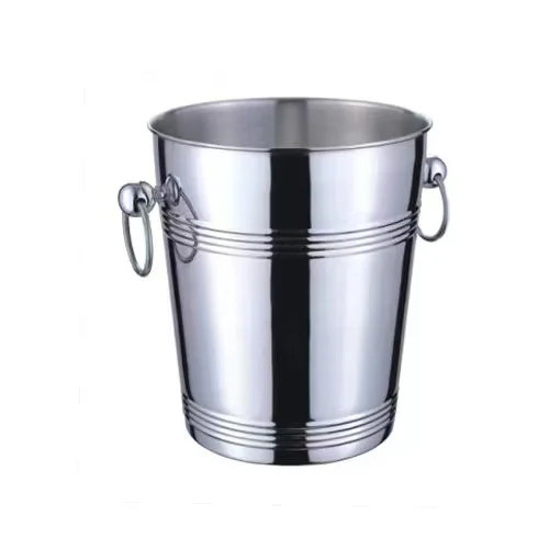 Made in China Stainless steel bar supplies Stainless steel double ear ice bucket