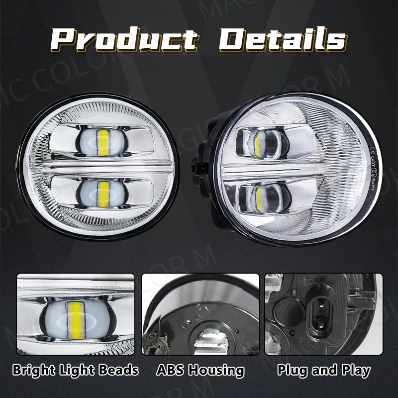 LED Fog Lamp For Toyota Hilux 2005-2009 for Rav4 2004 2005 for Avalon 2005-2007 for 4 Runner 2006-2009 for Lexus ES330 2005-2006
