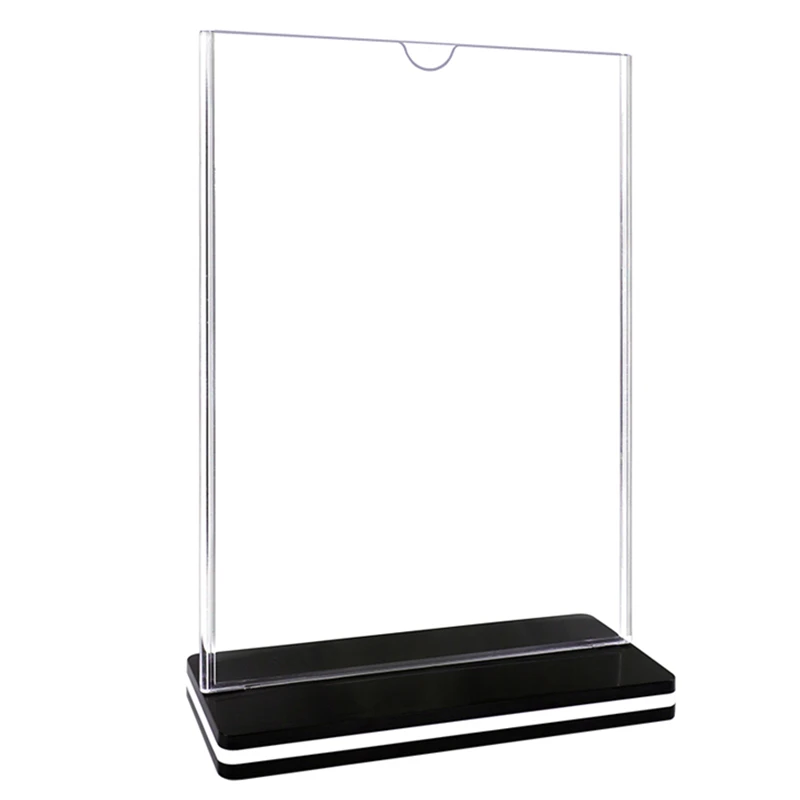 Kejea menu stand card holder A5 advertising card Display holder T-shape Double sided table sign display stand