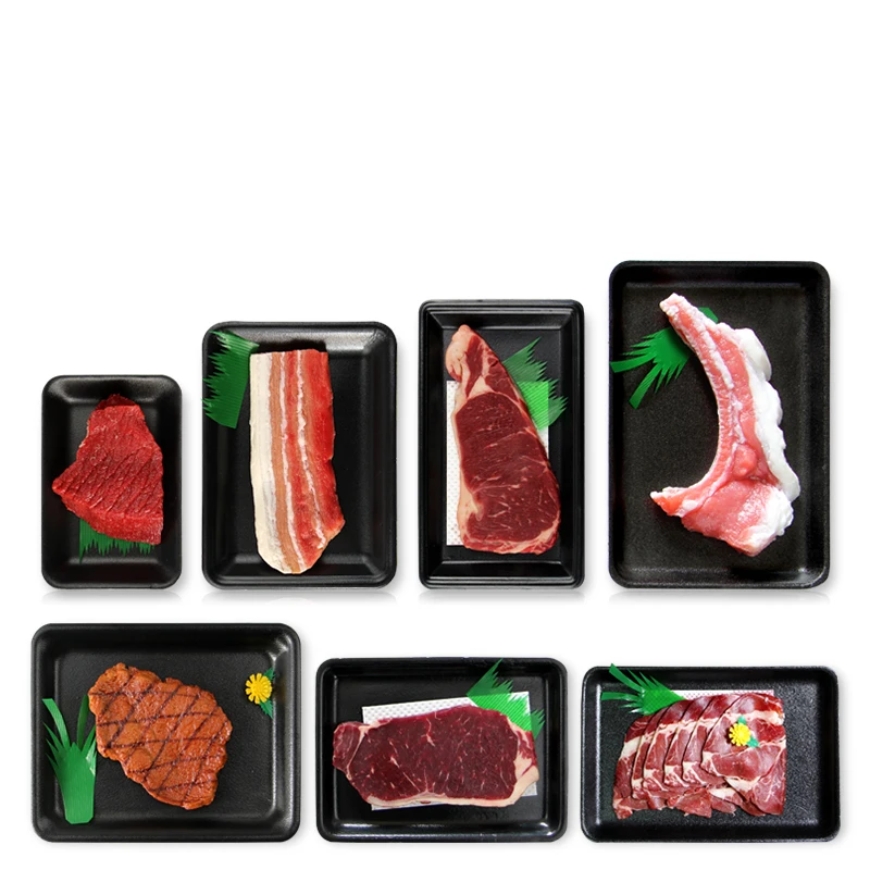 Поднос для упаковки мяса пенопласт полистирол подносы пищевых продуктов одноразовые Пылесосы фруктов пластиковая упаковка