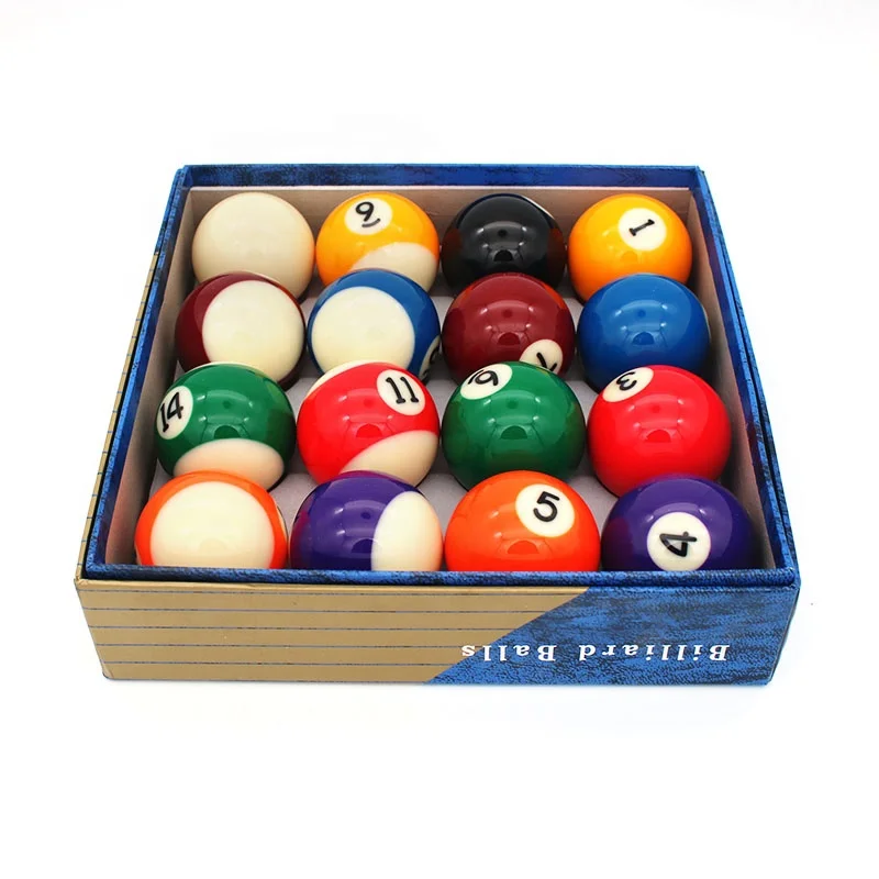 Набор мячей для бассейна Blue Box 52,5 мм, полный набор из 16 мячей для бильярда