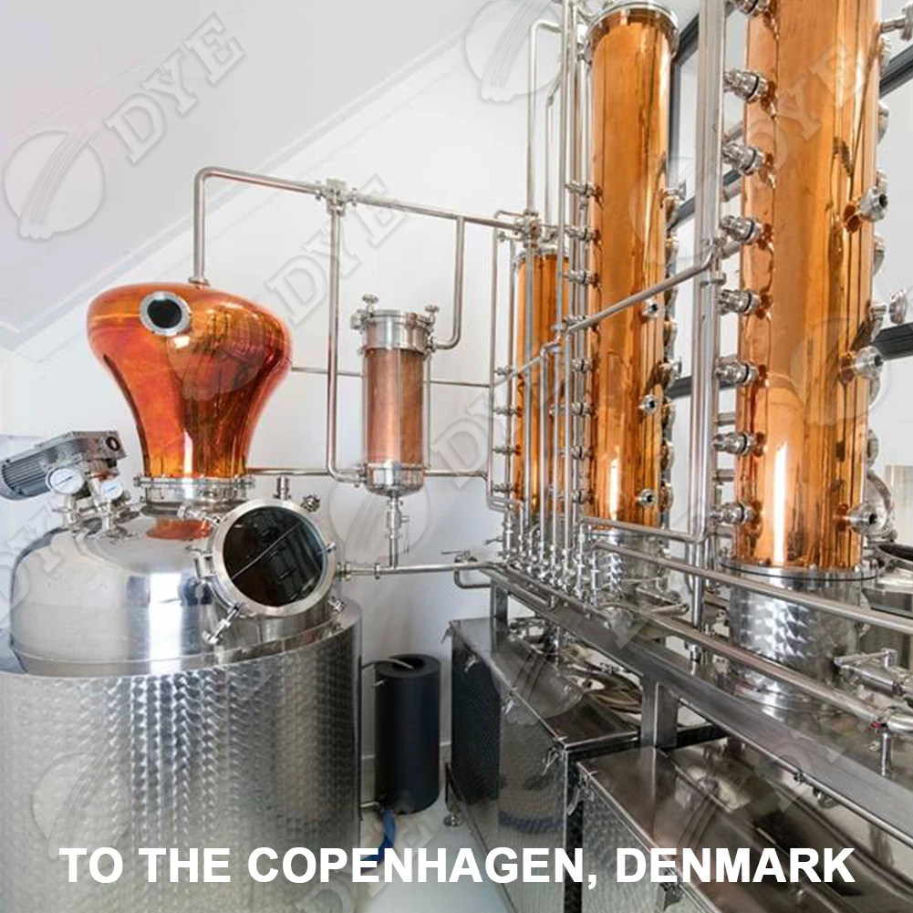 DYE Copper Distillation Equipment high quality alcohol making machine