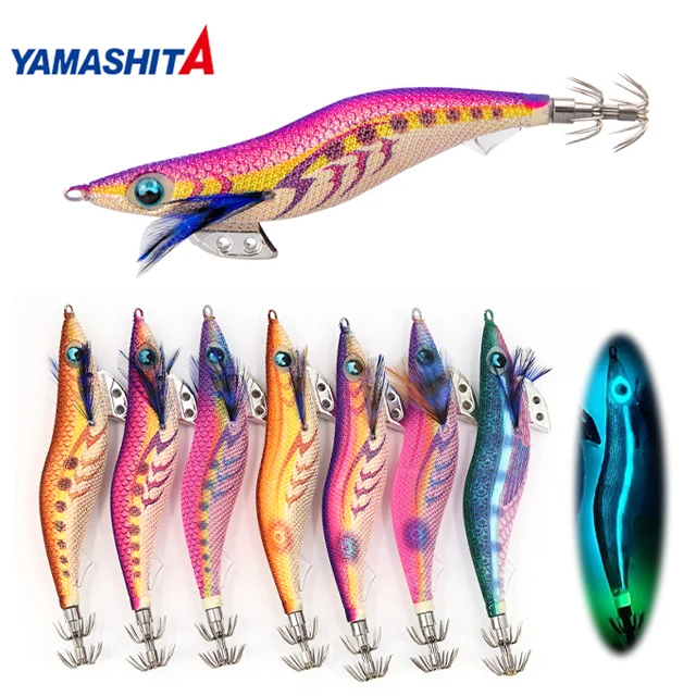 100% оригинальный японский бренд yamashita 3 5 # искусственный древесный Креветочный Богомол приманка для креветок крючок кальмаров джиг блесна каракатиц рыболовная