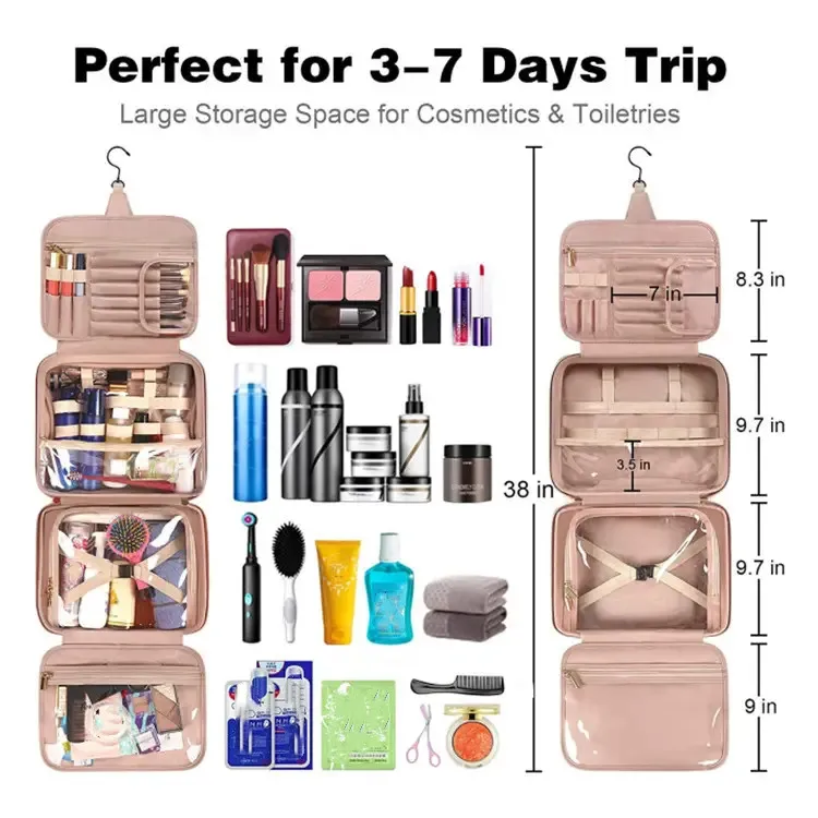 Personal High Quality Makeup Bag Travel Hanging Toiletry Bag Beauty Makeup Organizer Bag Cosmetics With Pouches