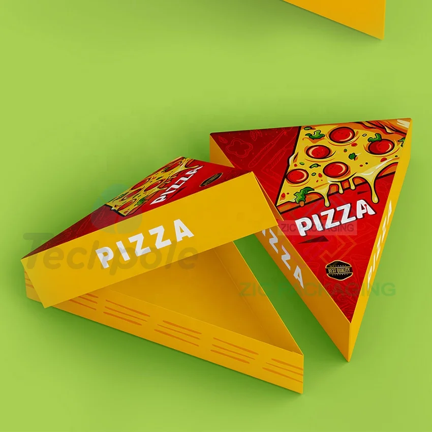 Eco Friendly Biodegradable Cheap Take Out Crepes Triangle Box Custom Waffle Cake Cookies Bakery Lunch Picnic Burger Paper Box