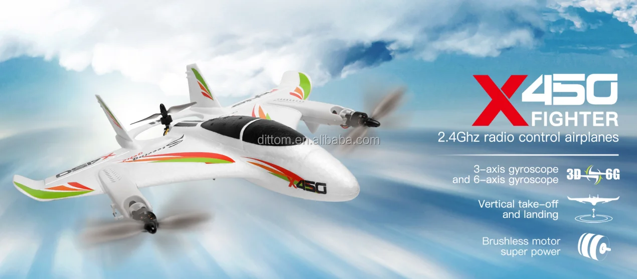 WL XK X450 VTOL бесщеточный 6-канальный трюковый планер EPO 3D 6G Авиатор многовинтовой летный самолет