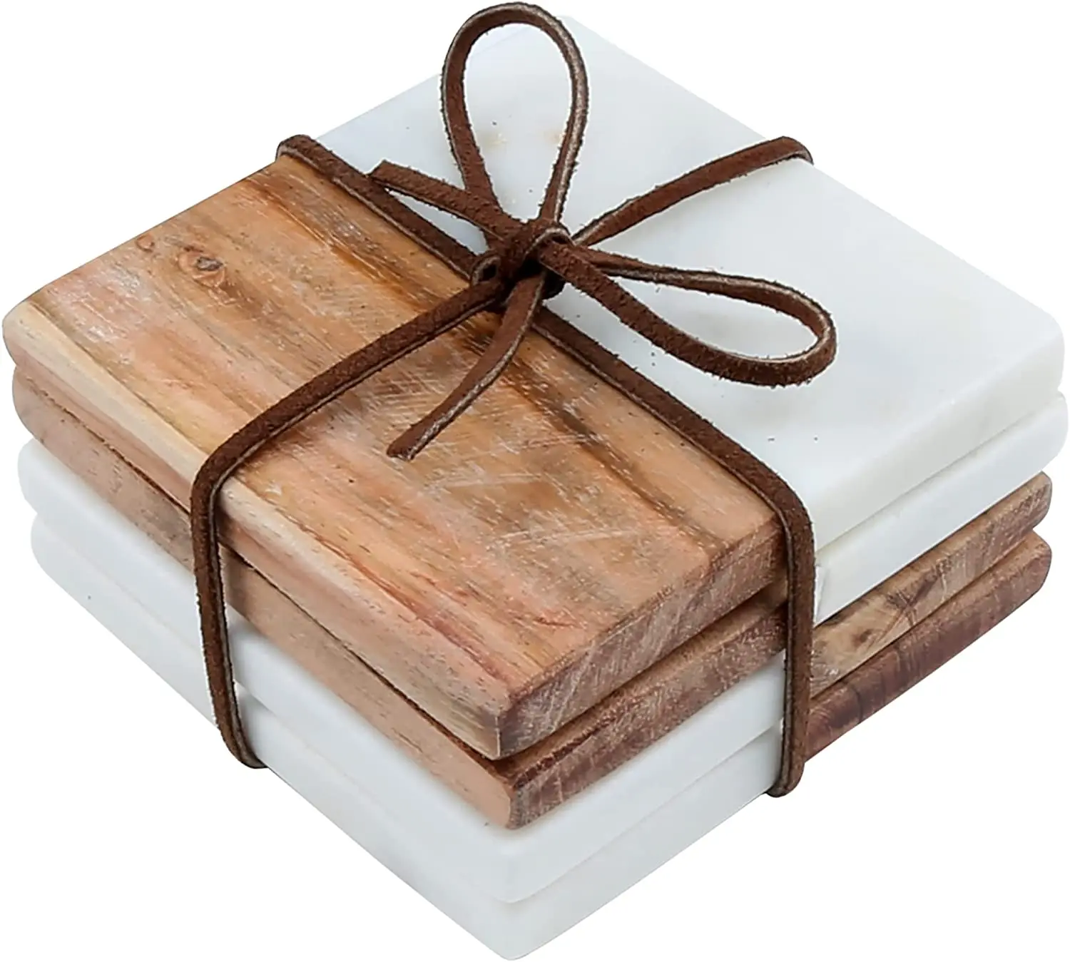 Оптовая продажа домашняя креативная мраморная сращивающаяся деревянная квадратная круглая подставка под бамбук для напитков заказ