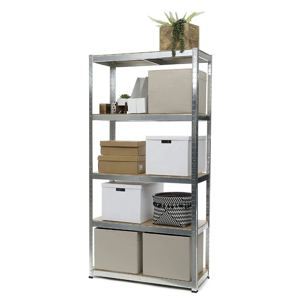 Сверхпрочная стойка KINDE 5 уровней, без болтов, регулируемые металлические полки для хранения, штабелируемые стеллажи 180x90x45 см 1325 кг