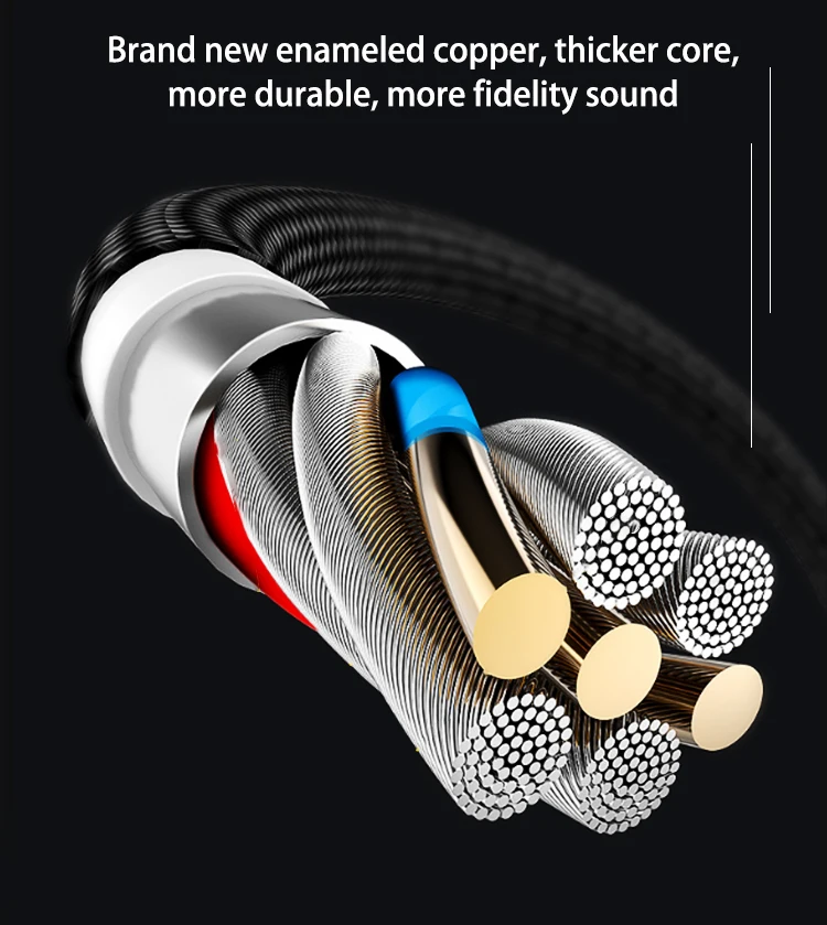 0.2m 0.5m 1m 2m 3m Customized PVC 3.5mm Car Audio Aux Cable Male to Male