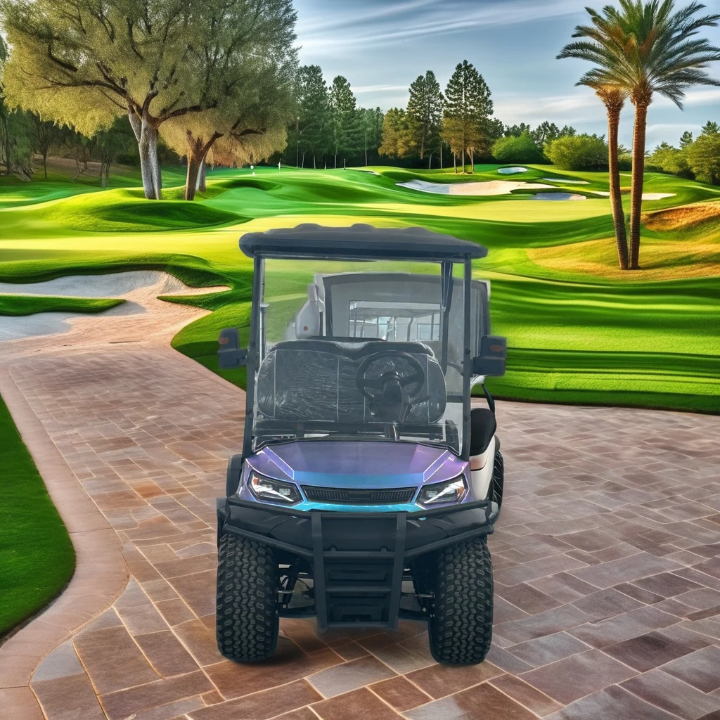 New Model Style Four-Wheel Vehicle off Road Street Legal 60V Lithium Battery Golf Cart