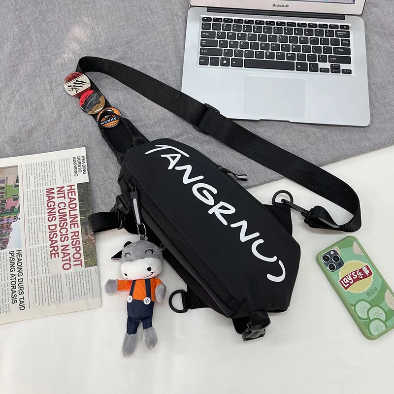 Men Bag Fashion Boys Backpack Niche Sports Casual Women Bag High Quality Shoulder Crossbody Chest Bag