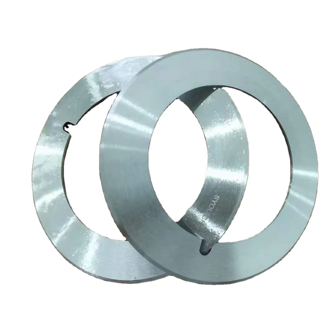 Hauni tungsten carbide Round knife for tobacco cutting industry TC slitting blades for cigarette making industry