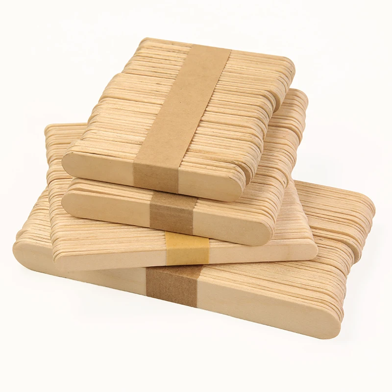 Biodegradable Smooth natural Birch Wood Stick Ice Cream Sticks