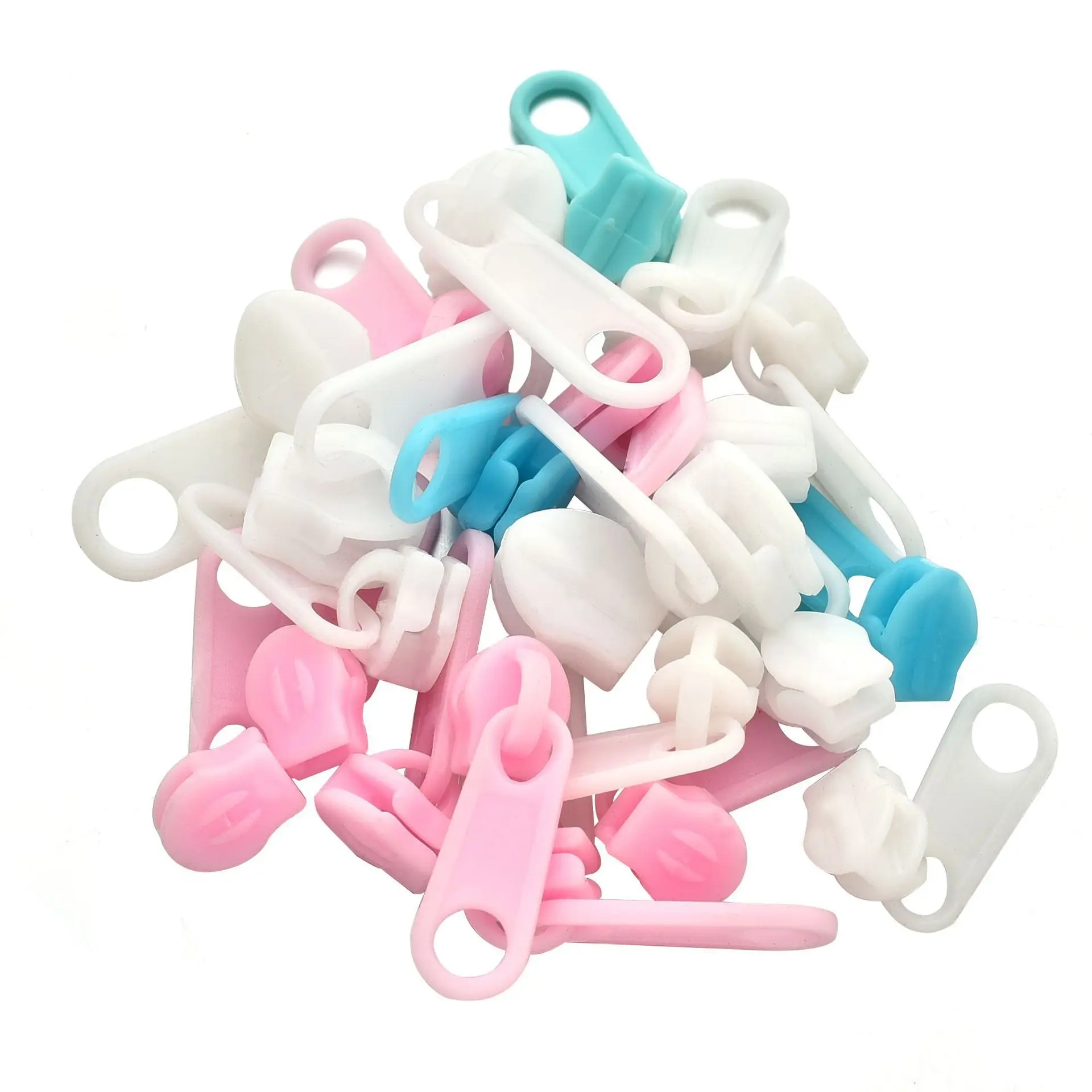 Wholesale Clothing Accessories Colorful Long Puller Thick Head Zipper