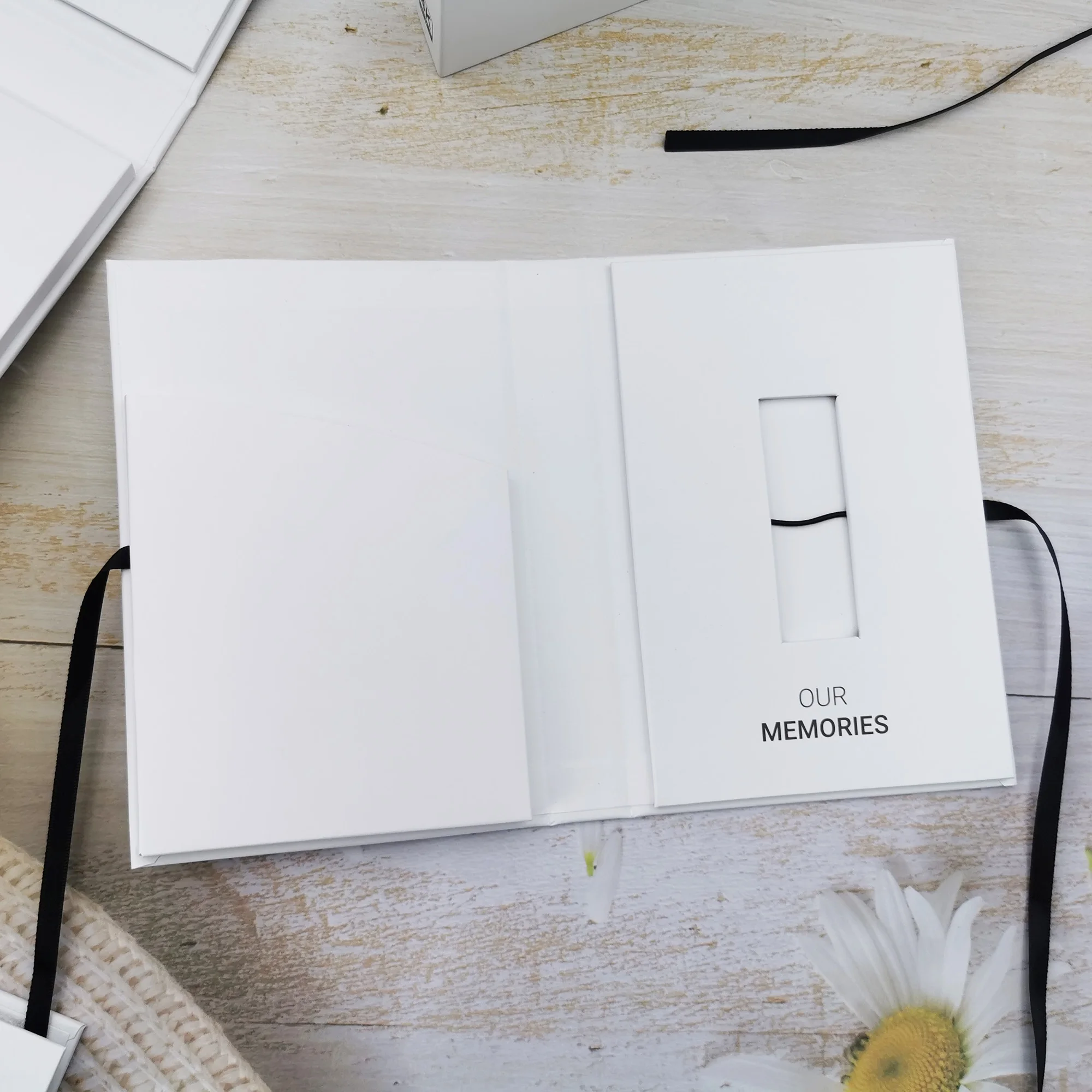 OEM  4*6 5X7 6*8 inch prints Special Paper Wedding Album Folio Photo Box USB Flash Drives presentation Gift photograph Box