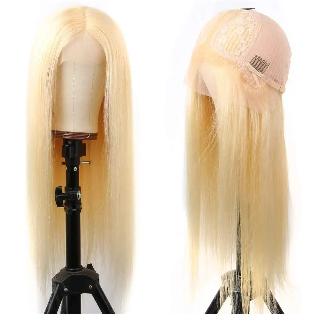 Wholesale Price natural human hair full lace wigs blonde dark roots human hair blonde wigs