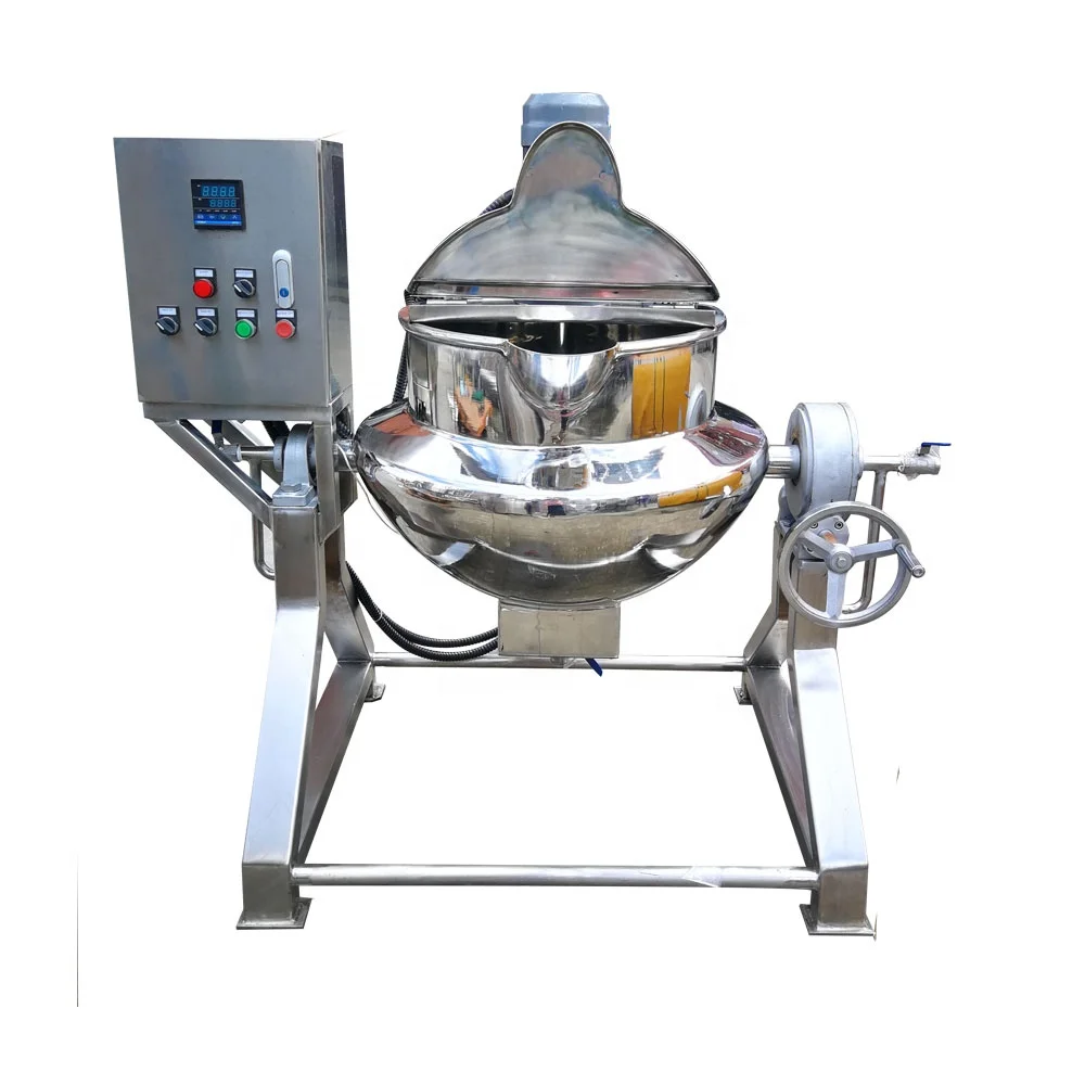Stainless steel  electric/steam heated  tilting jacket kettle cooking tank