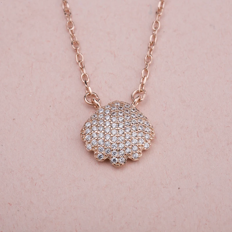 Custom Rose Gold Plated 925 Silver Jewelry necklace