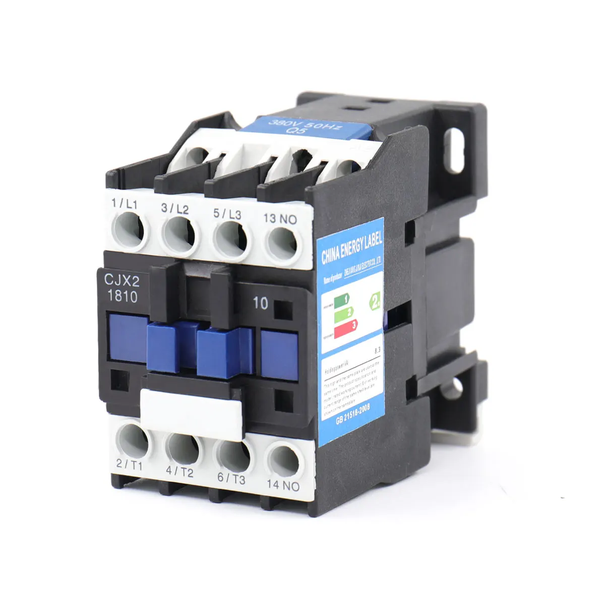 CJX2-1810 DIN Rail 3 Phase 1NO Motor Controller AC Contactor