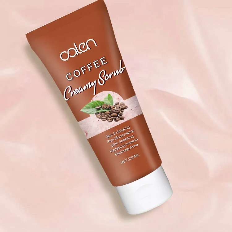 Private Label Tube Package Moisturizing Exfoliating Remove Dead Skin Organic Coffee Scrub 100% Arabica Coffee Scrub