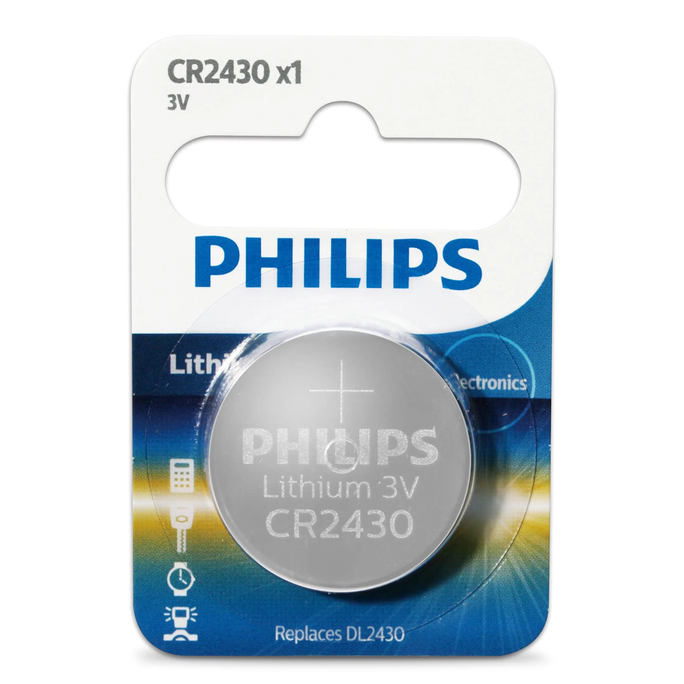 Литиевые кнопочные батарейки Philips CR2430 3 в с дистанционным управлением для часов