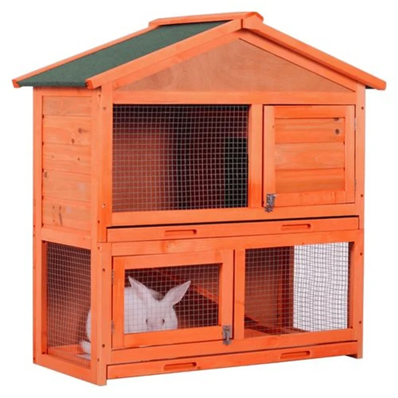 Jaalex Wholesale Cheap Wooden Waterproof Rabbits Cages Outdoor Egg Laying Chicken Coop With Cover For Sale