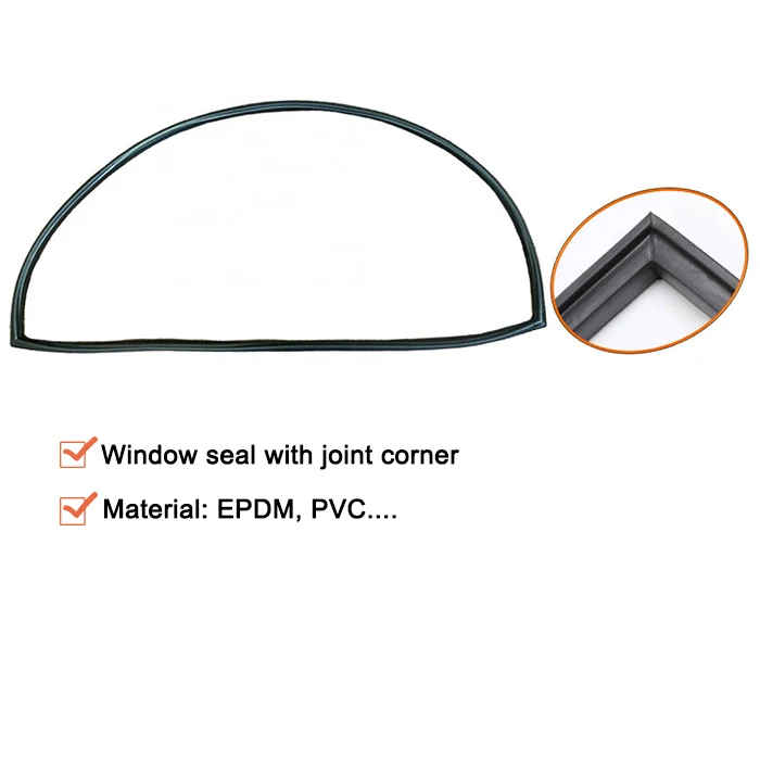 Factory supply silicone rubber e-shape door and window sealing strip