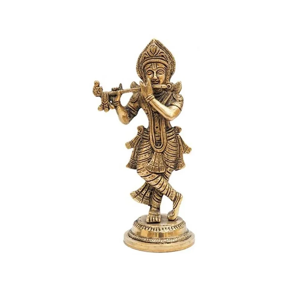 Оптовая продажа, заводская цена, большая статуя radha krishna из латуни для праздничных огней, украшение от индийского экспортера и поставщика