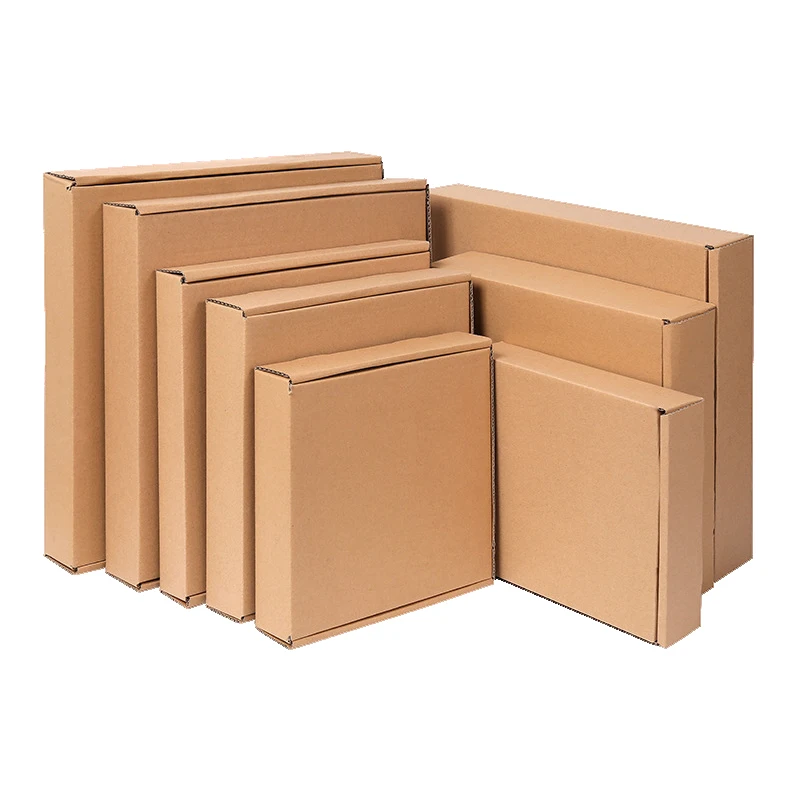 Custom Cheap Wholesale Kraft Brown Corrugated Paper Aircraft Flip Mailer Shipping Box For Packaging
