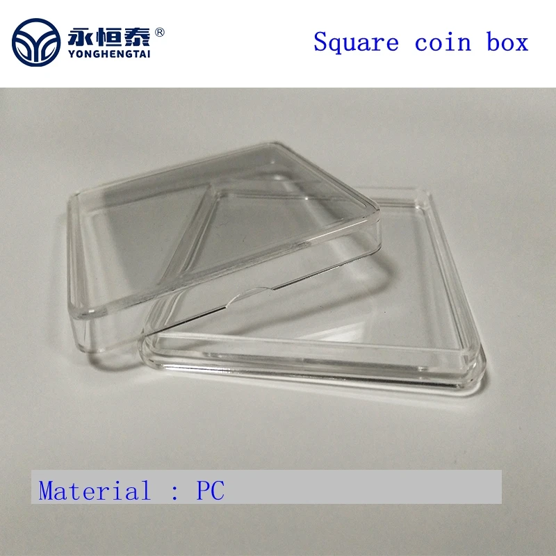 Acrylic  PC 65 * 65mm Flexible Replacement Inner Pad  Rectangular Storage Slab  Square Display Collection Capsule