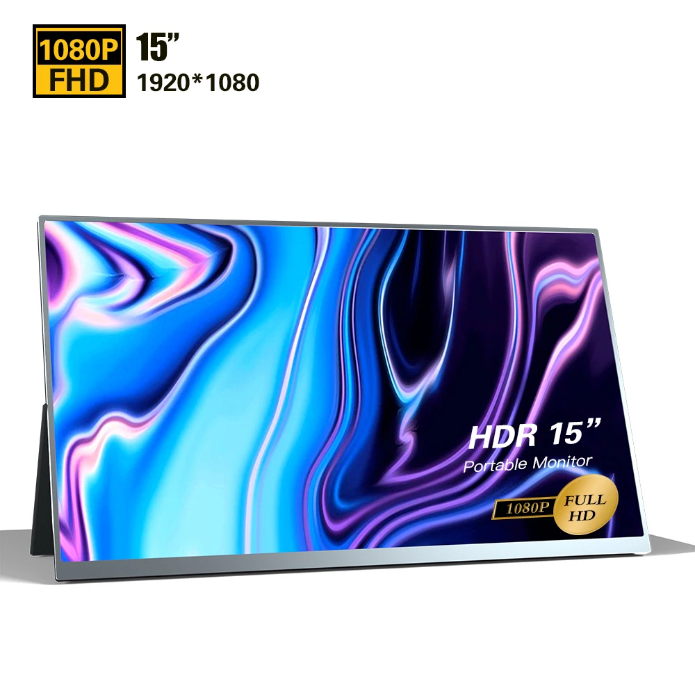 
portable screen monitor ips monitor video gaming monitor 15 inch for laptop support OEM 
