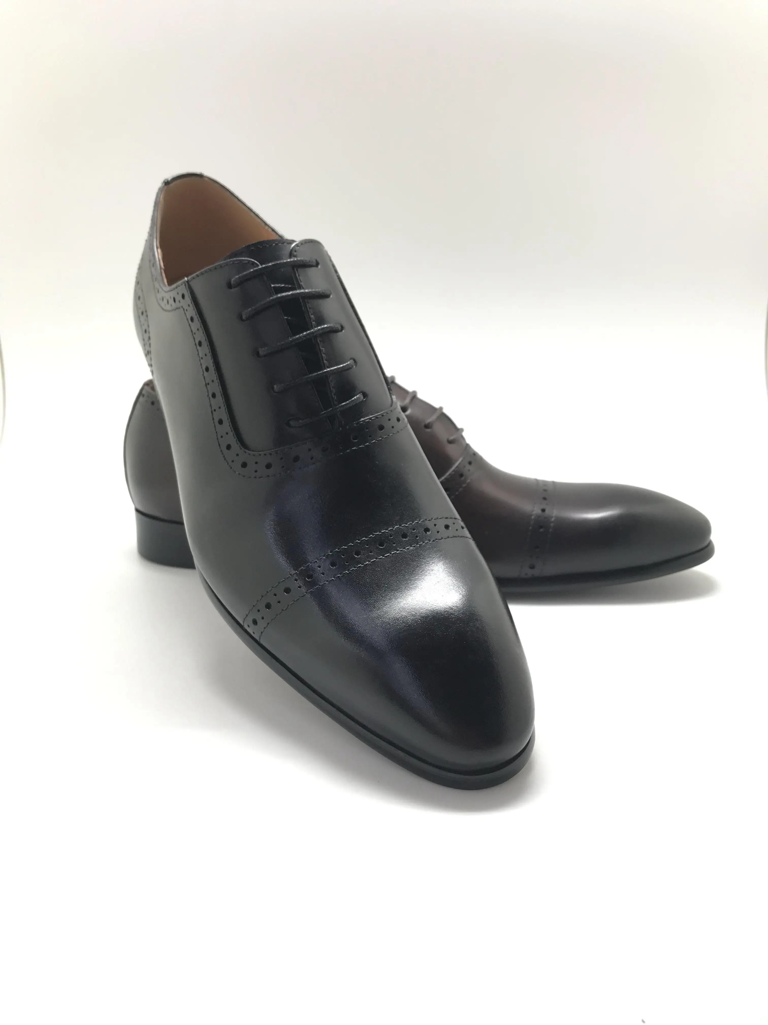 High Quality Original Formal Brown Leather Office Oxford Shoes For Men