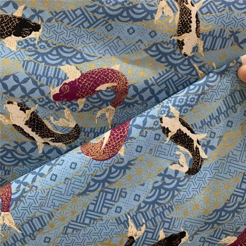 new design 16s 60*60 japanese fabric dragon japan prints 100% cotton