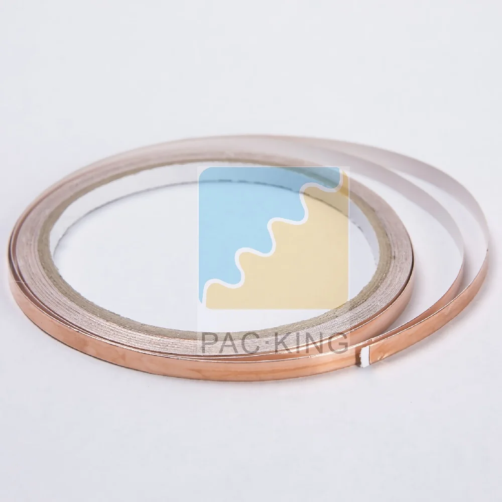 Pure  High Temperature Resistance Single Conductive Adhesive EMI Barrier Signal Electrostatic Shielding Tape Copper Foil Tape