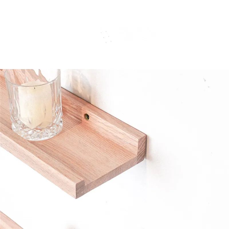 Лидер продаж, красивая утолщенная подвесная полка из массива дерева