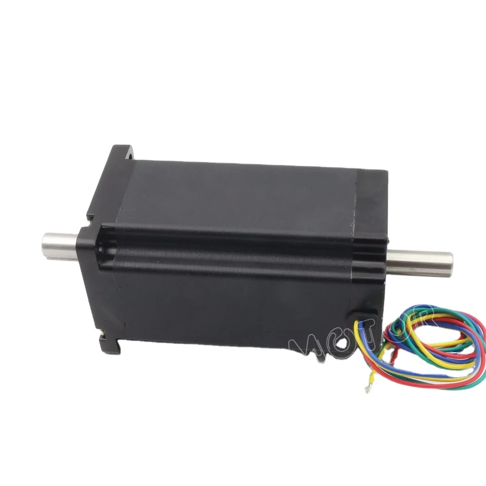 Nema 34 electric CNC stepper motor 154mm 1600 Oz-in 5.0A Doublel shaft 34HS5802B