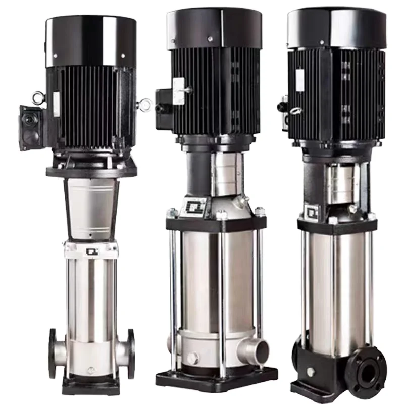 Electric Multistage Centrifugal Vertical Pump 75KW Power Stainless Steel Gear Pump Booster Food Usage OEM Support Marine