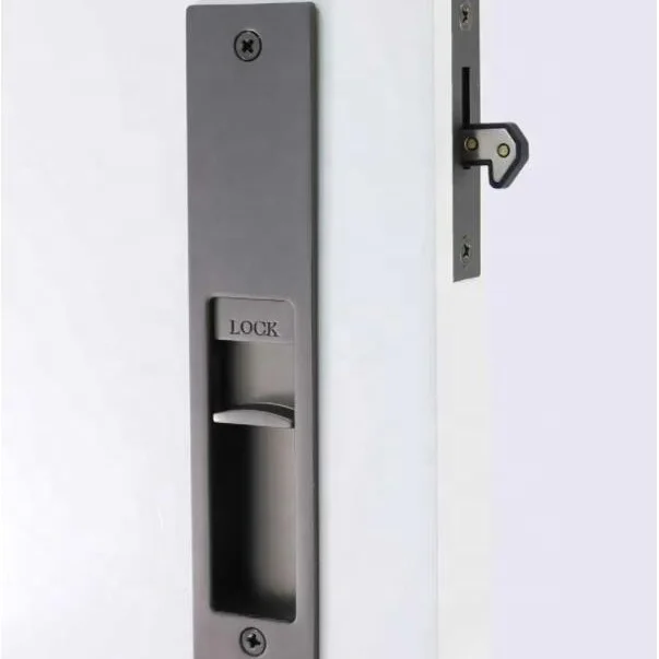 
Digital Sliding Door Lock 7 Color Cavity Slider Lock Zinc Alloy for Bathroom Pocket Door 180*37mm 